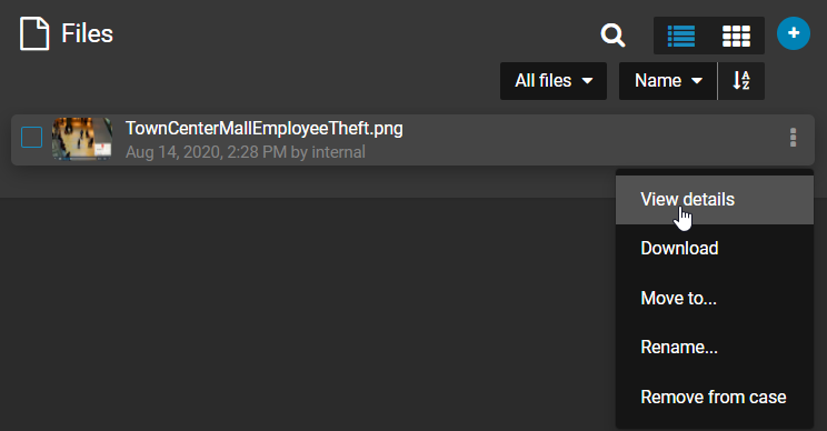 The permissions section of the File details page with the Override permissions from cases check box activated.