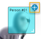 The mask window showing option to move the mask while playing the video.